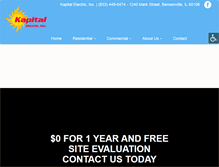 Tablet Screenshot of kapitalelectric.com